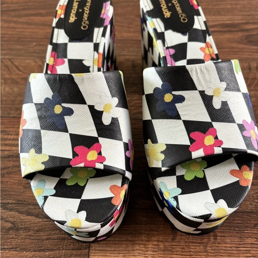 Larroudé Miso Platform Heels Iconic Retro  Size: 7.5